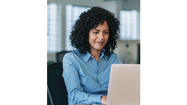 woman on laptop