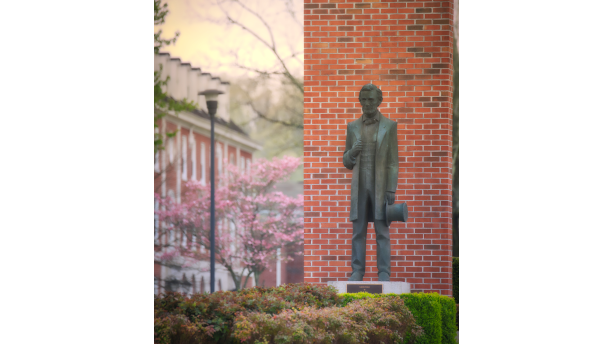 statue on campus