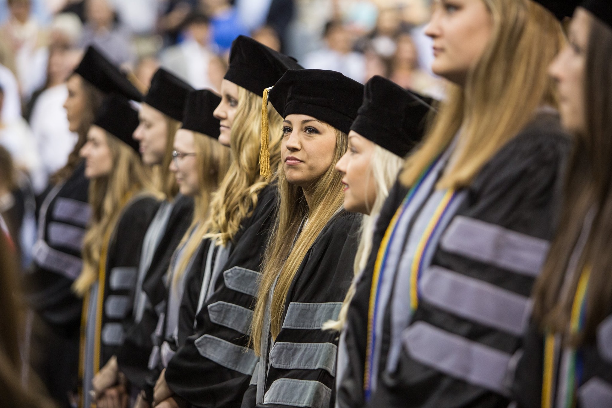 students graduating