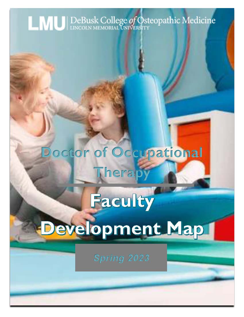 Picture of OTD Faculty Development Map cover page.