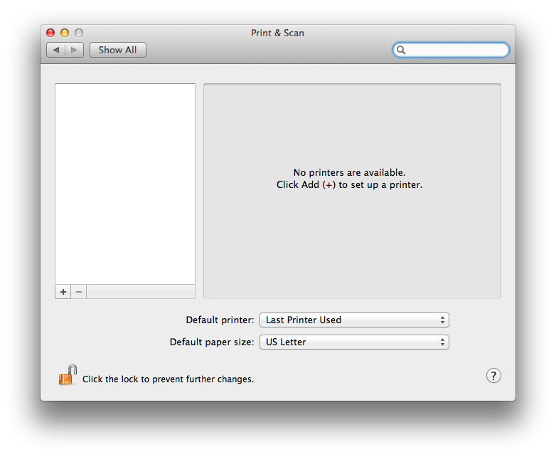 Printing on a Mac