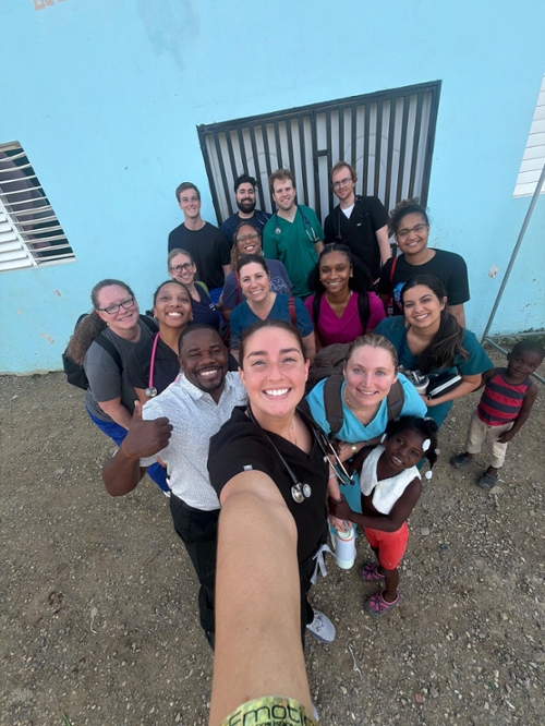 LMU-DCOM students and others in Puerto Plata