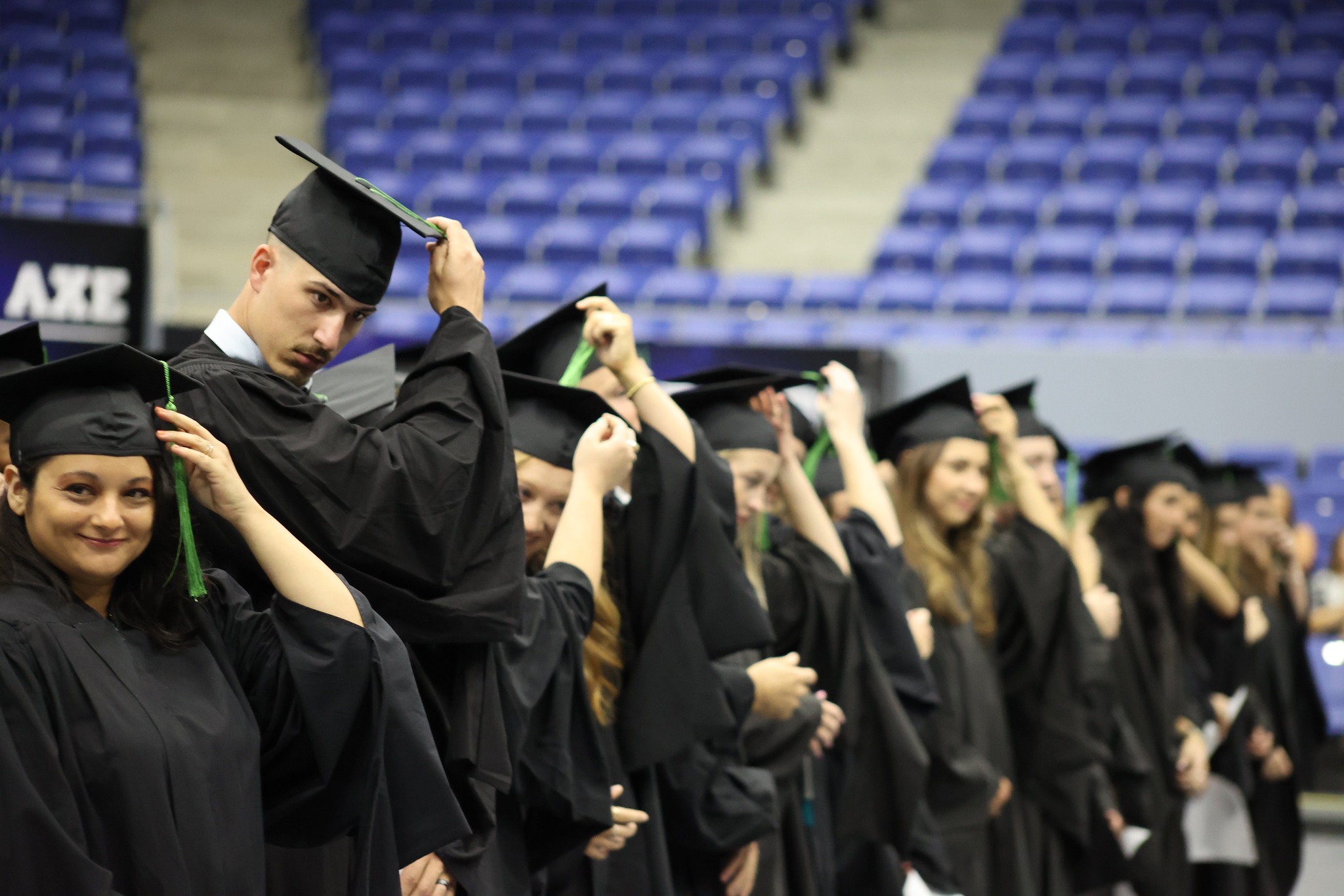 PA students moving tassle