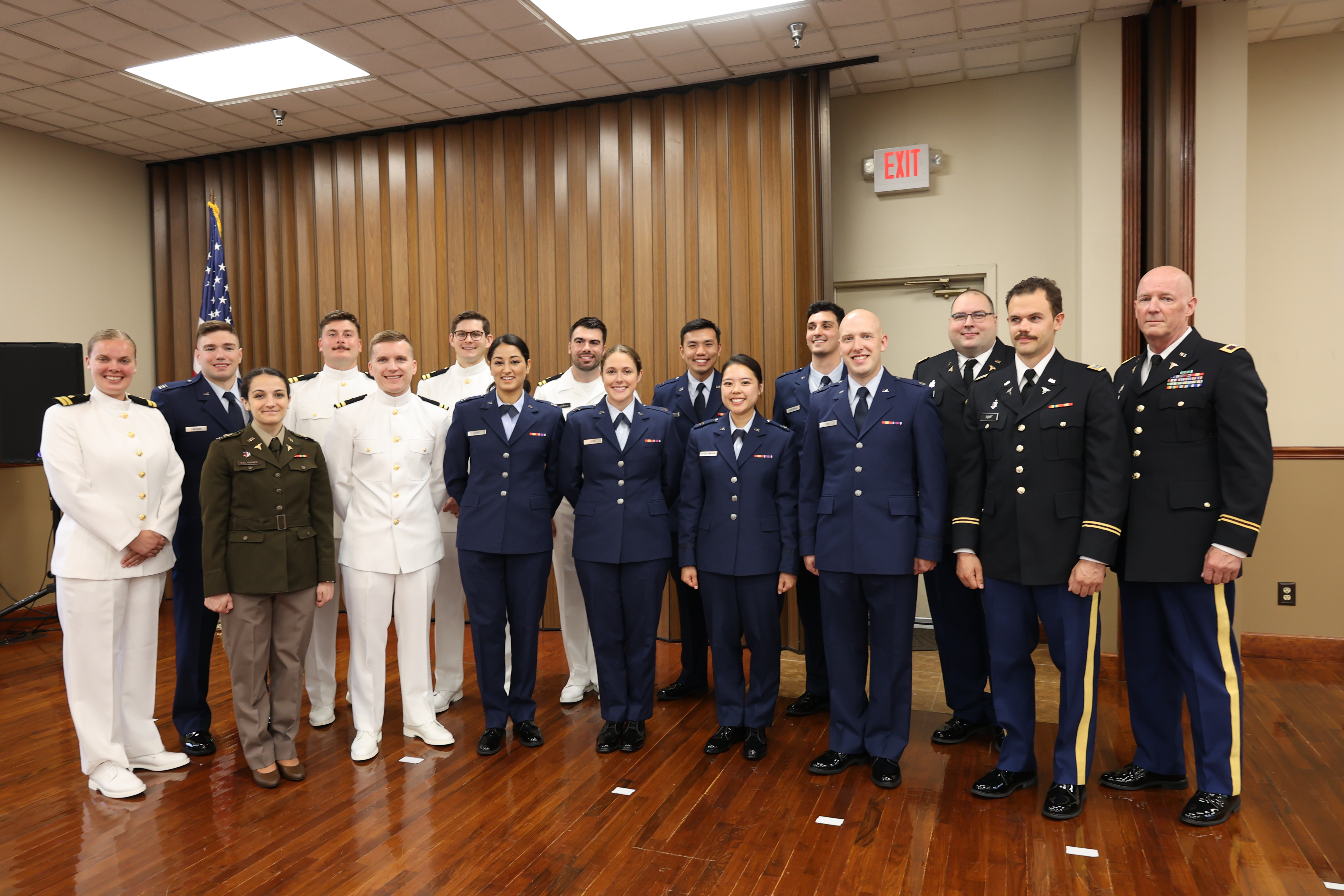 DCOM Military Graduates group photo