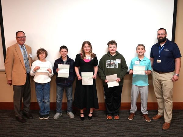 group photo of science fair winners