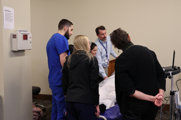 Yonts teaching LMU-DCOM students