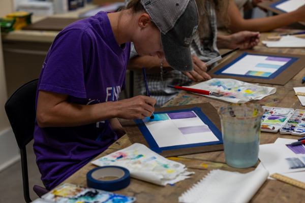 Arts in the Gap class participant