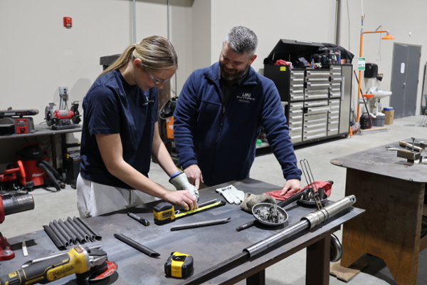 Aubree Laney with Dr. Ryan Overton