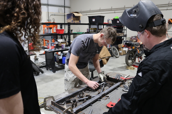 Holt Hensley in engineering lab