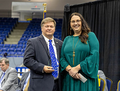 Dr. Hess Inducts Rebecca Akers into Professional Hall of Fame