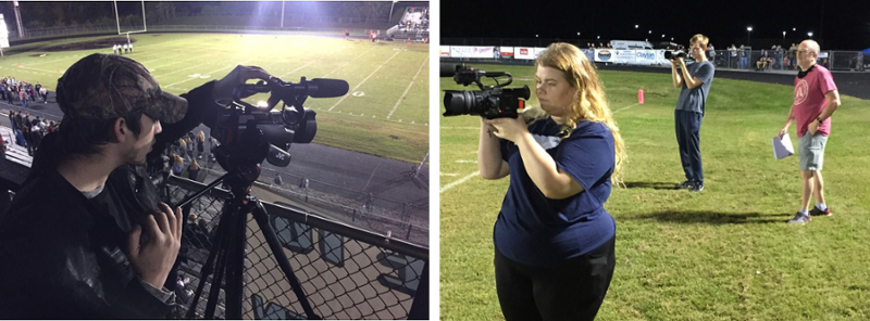 LMU Communication students taped and edited high school football footage.