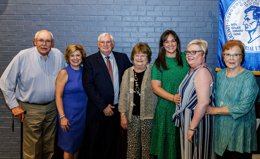 Dr. Gary Burchett and family at CGRTA awards ceremony.