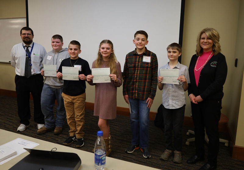 Winning students in Clinch-Powell Science Fair.