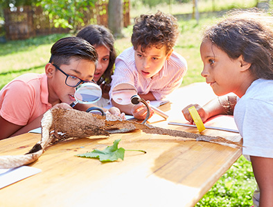 students at summer camp