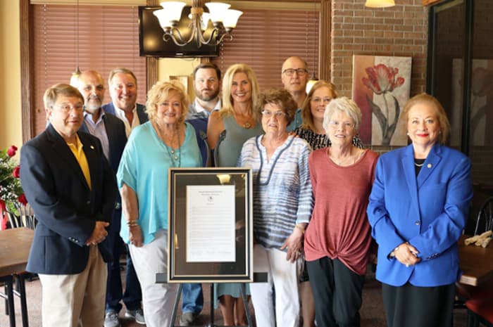 Several supporters were on hand to honor Dorothy Neely for her years of service to LMU.