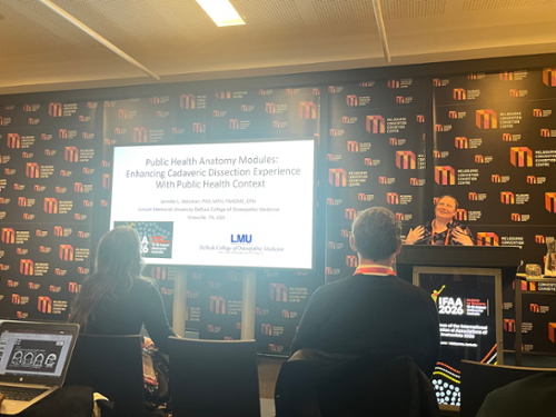Dr. Hotzman presenting at IFAA