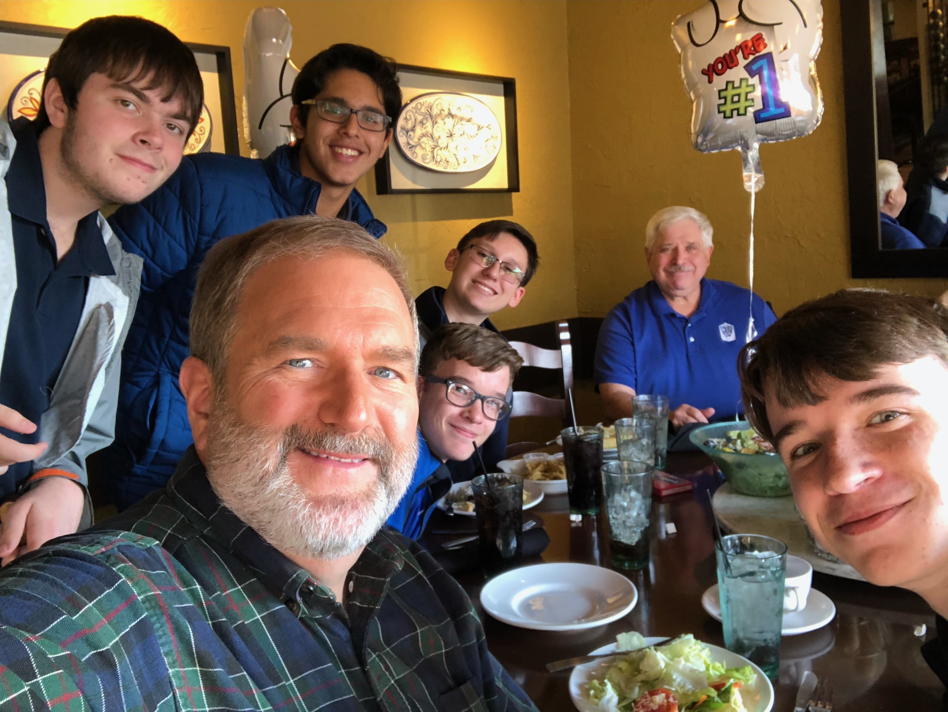 scholars bowl team selfie