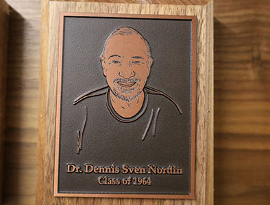 Dr. Dennis Nordin in the Educators' Hall of Fame