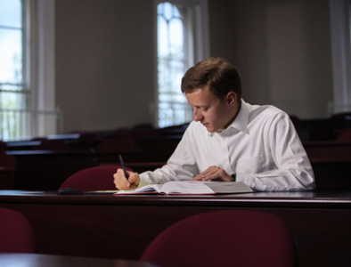 student studying 