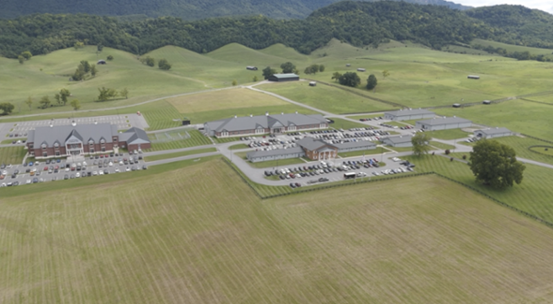 The DeBusk Veterinary Teaching Center in Ewing, Virginia