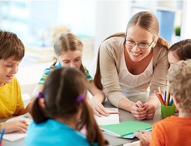 teacher in classroom