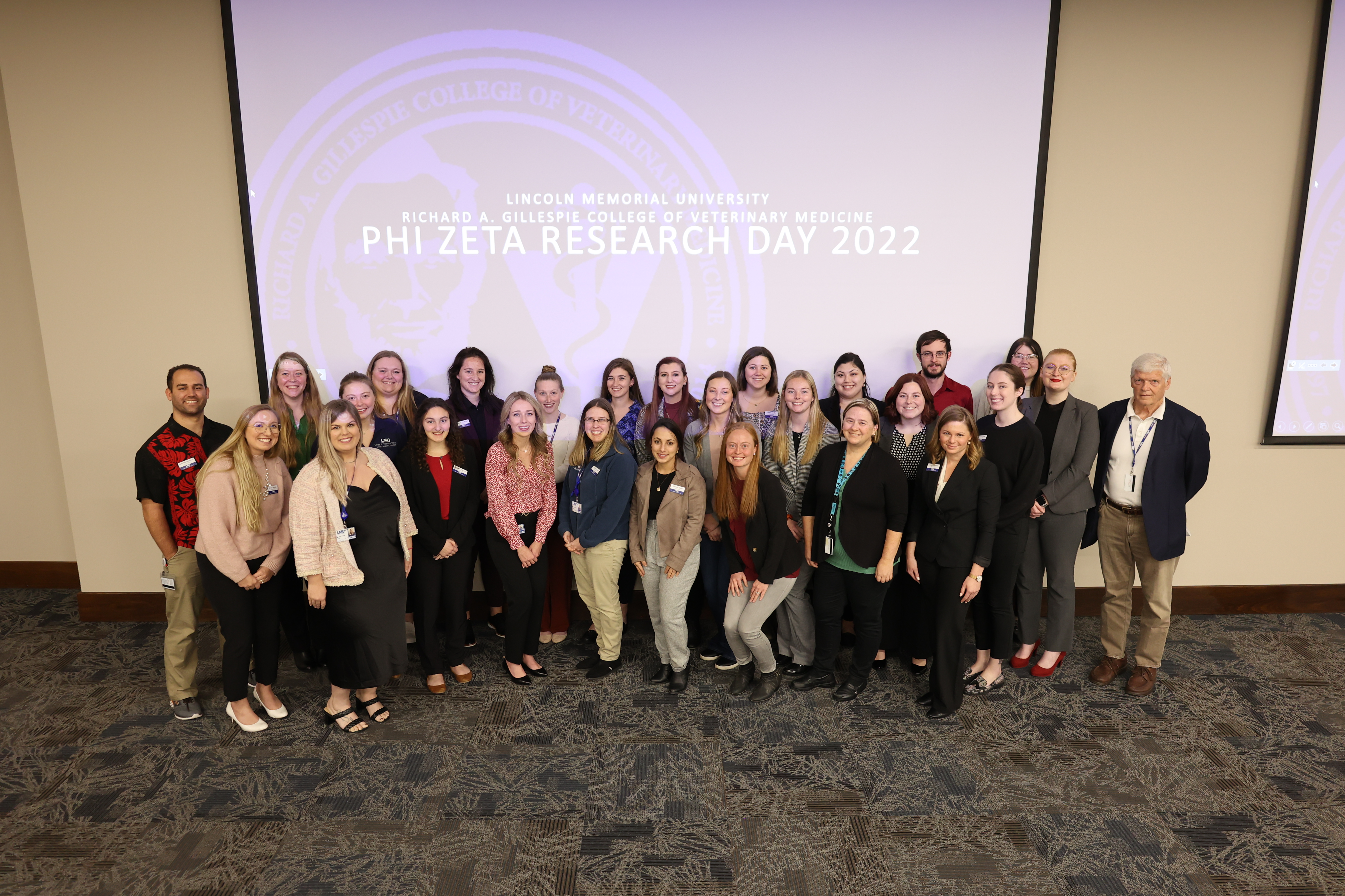 group photo of phi zeta presenters