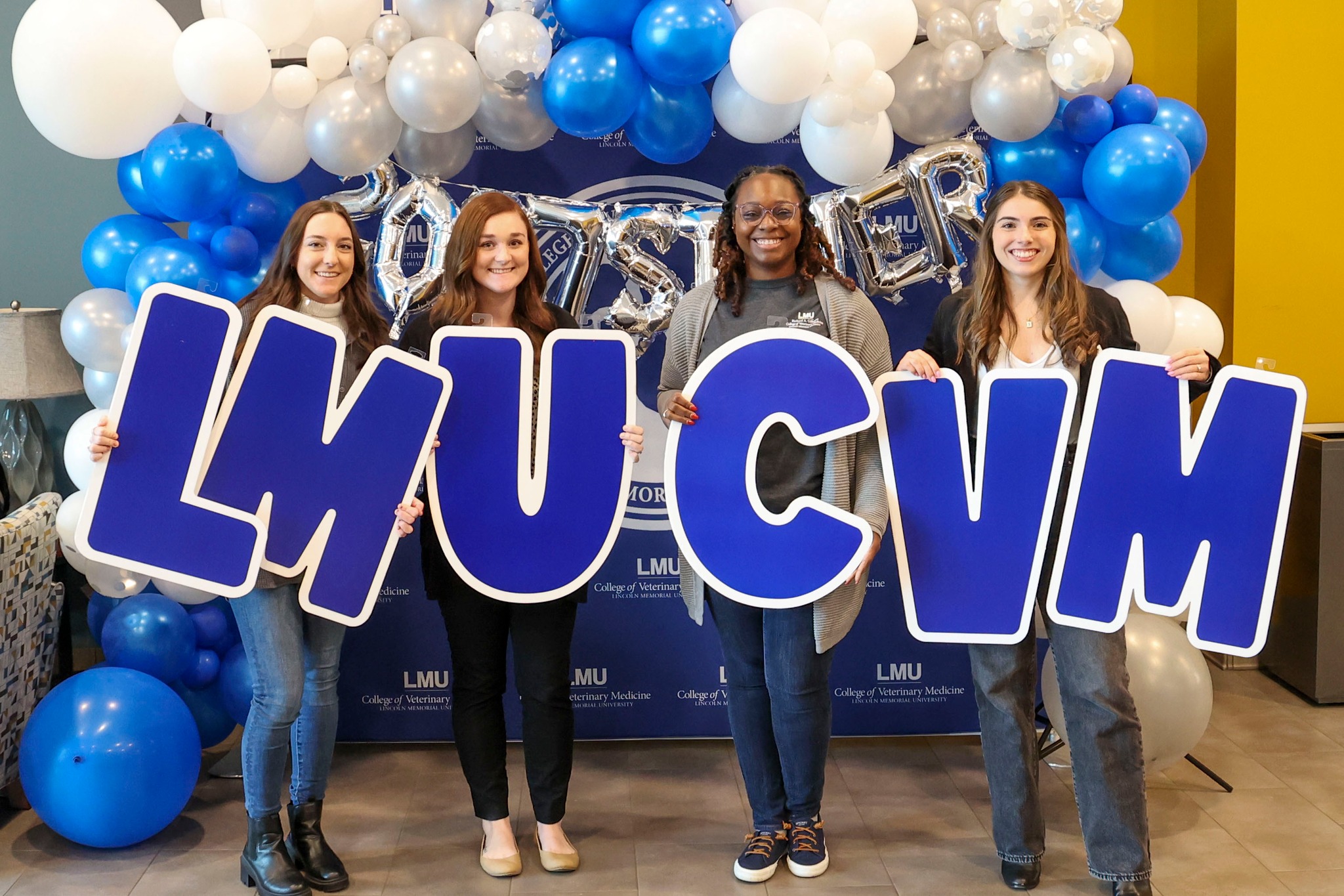 Four Students posing from Silver Cohort