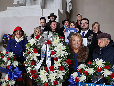LMU Delegation at Lincoln Memorial