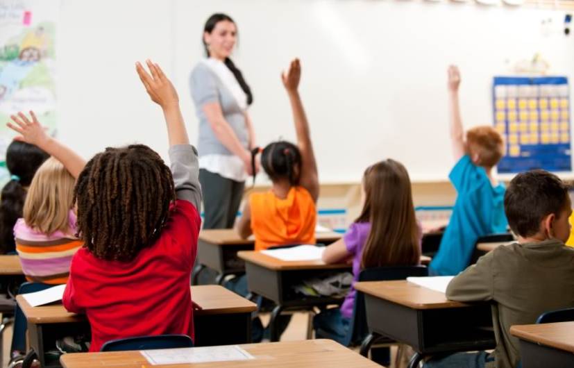 Children Raising Hands