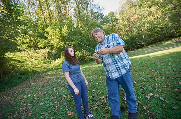 Hands-on learning with a professor