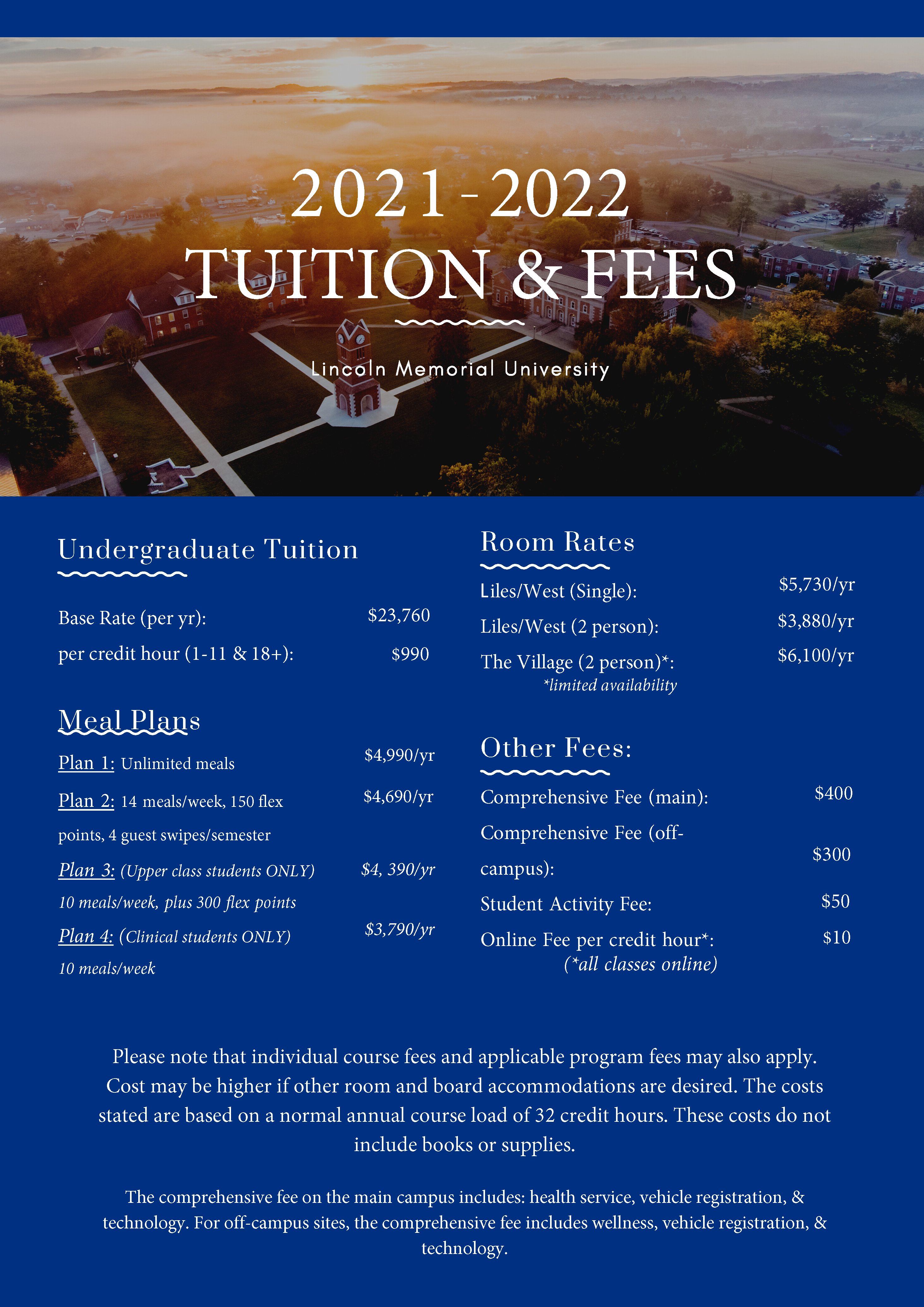 Tuition Fees Lincoln Memorial University